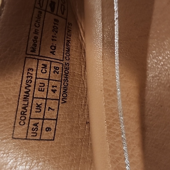 VIONIC Carolina Oat Slingback Espadrilles Wedges Round Toe Shoes size 9 - Picture 14 of 15